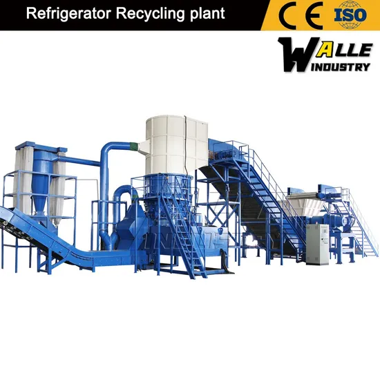 Scrap Freezer Disposal Dismantling Machine Waste Frigerator Recycling Plant